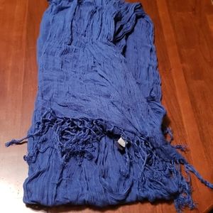 Womens Indigo Scarf